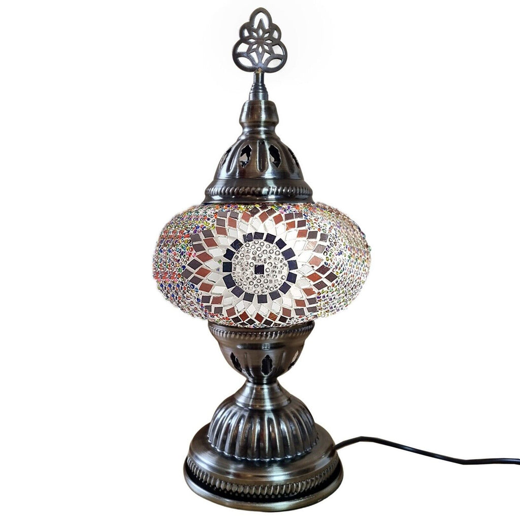 Türkische Glasmosaik-Tischlampen Großes Glas B4