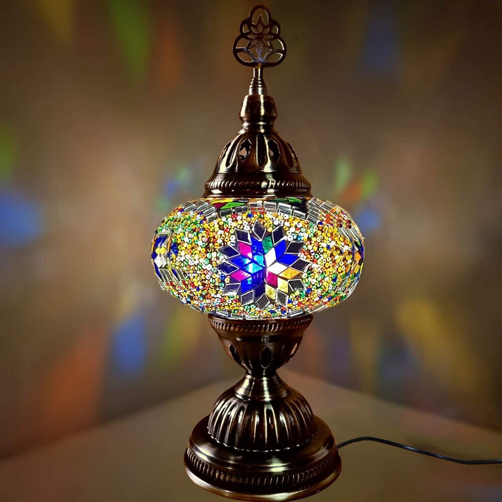 Turkish Glass Mosaic Table Lamps Large Glass MC4