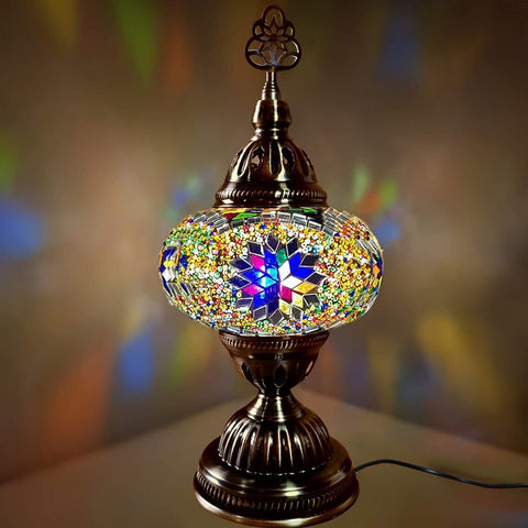 Turkish Glass Mosaic Table Lamps Large Glass MC4