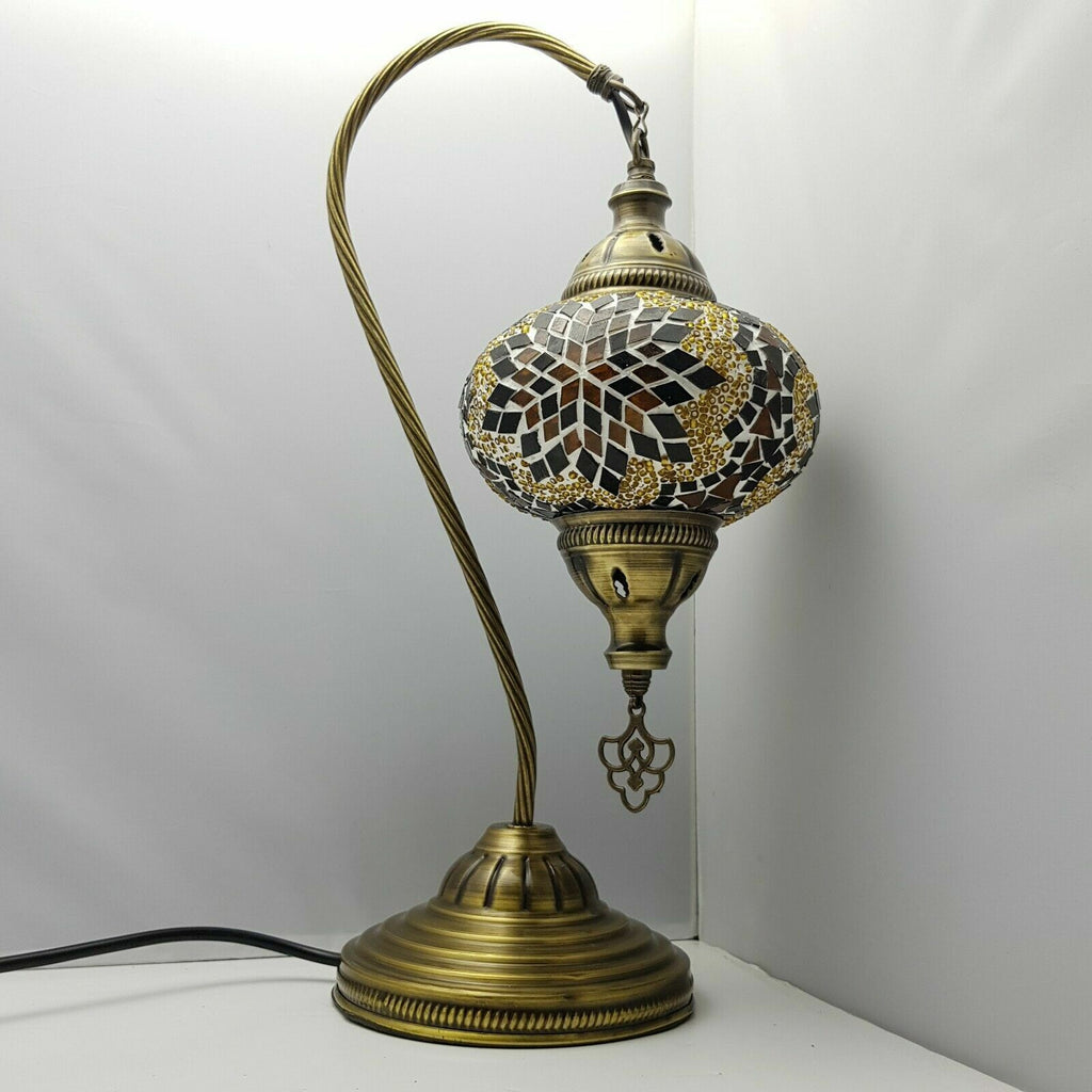 Turkish Moroccan Swan Large Table Lamp