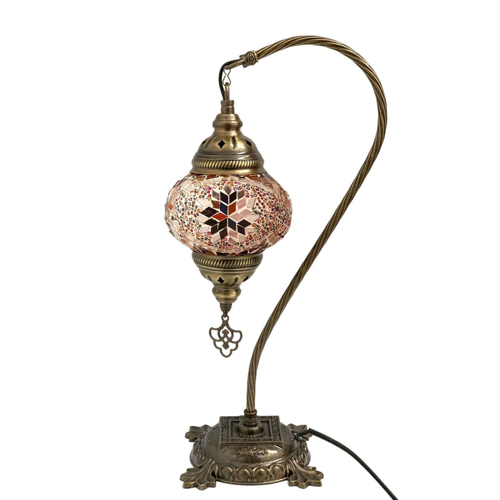 Mosaico turco Lámpara marroquí Luz Estilo Tiffany Mesa de escritorio de vidrio CE probado