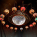 16 Ball Turkish Moroccan Extra Large Mosaic Chandelier Lamp Light Hallway Restaurant Fitting