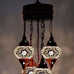 5 Ball Moroccan Turkish Style Chandelier W6 - 100cm Drop