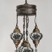 5 Ball Moroccan Turkish Style Chandelier P8 - 73cm Drop