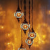 Turkish Chandeliers Moroccan Tiffany Style Glass Mosaic Hanging Lamp