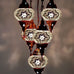 5 Ball Moroccan Turkish Style Chandelier W6 - 100cm Drop