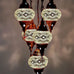 5 Ball Moroccan Turkish Style Chandelier W10 - 100cm Drop