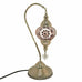 Moroccan Turkish Silver Chrome Table Lamp - G16