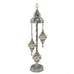 3 Ball Moroccan Turkish Style Silver Floor Lamp MC11