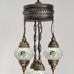 5 Ball Moroccan Turkish Style Chandelier W6 - 100cm Drop