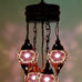 5 Ball Moroccan Turkish Style Chandelier P8 - 73cm Drop