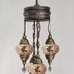 5 Ball Moroccan Turkish Style Chandelier MC4 - 100cm Drop