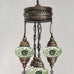 5 Ball Moroccan Turkish Style Chandelier GR1 - 100cm Drop