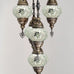 5 Ball Moroccan Turkish Style Chandelier W6 - 73cm Drop