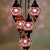 5 Ball Moroccan Turkish Style Chandelier P8 - 100cm Drop