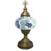 Battery Operated Mosaic Turkish  Table Lamp LARGE GLASS - B4A