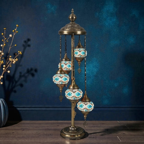 5 Ball Moroccan Turkish Style Floor Lamp