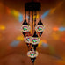 5 Ball Moroccan Turkish Style Chandelier MC4 - 73cm Drop