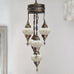 5 Ball Moroccan Turkish Style Chandelier W5 - 100cm Drop