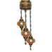 3 Ball Moroccan Turkish Style Chandelier Large Glass MIX-1