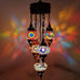 5 Ball Moroccan Turkish Style Chandelier MIX - 73cm Drop