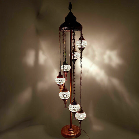 7 Ball Moroccan Turkish Style Floor Lamp - W1