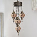 5 Ball Moroccan Turkish Style Chandelier MC4 - 73cm Drop