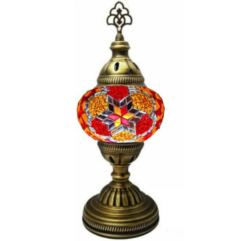 Battery Operated Mosaic Turkish  Table Lamp MEDIUM GLASS - OR9