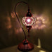 Moroccan Turkish Silver Chrome Table Lamp - P8