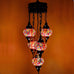 5 Ball Moroccan Turkish Style Chandelier OR9 - 73cm Drop