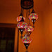 5 Ball Moroccan Turkish Style Chandelier OR9 - 100cm Drop