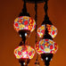 5 Ball Moroccan Turkish Style Chandelier OR9 - 100cm Drop