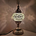 Moroccan Turkish Silver Mosaic Table Lamp