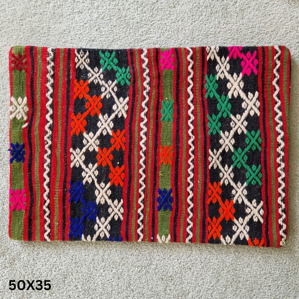 Turkish Moroccan Kilim Design Colourful Cushion Cover
