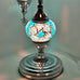 Lámpara de pie plateada estilo turco marroquí de 3 bolas S-B4A