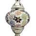 Moroccan Turkish Silver Mosaic Table Lamp