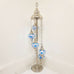 5 Ball Moroccan Turkish Style Silver Floor Lamp S-B4