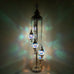 5 Ball Moroccan Turkish Style Silver Floor Lamp S-B4