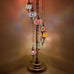 9 Ball Moroccan Turkish Style Silver Floor Lamp SMIX