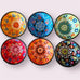 Turkish Moroccan Hand Painted Mix Colour 12cm Bowl Set of 6