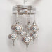 8 Ball Turkish Moroccan Style Silver Chandelier Multi colour 17cm