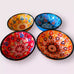 Turkish Moroccan Hand Painted Mix Colour 12cm Bowl Set of 4