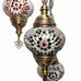 Candelabro de estilo turco marroquí de 3 bolas MC2
