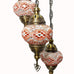 Candelabro de estilo turco marroquí de 3 bolas OR11