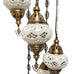 Lámpara de araña de estilo turco marroquí de 5 bolas L.10