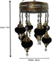 Candelabro de estilo turco marroquí de 8 bolas Mezcla blanca