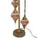 Lámpara de pie de estilo turco marroquí de 3 bolas OR11