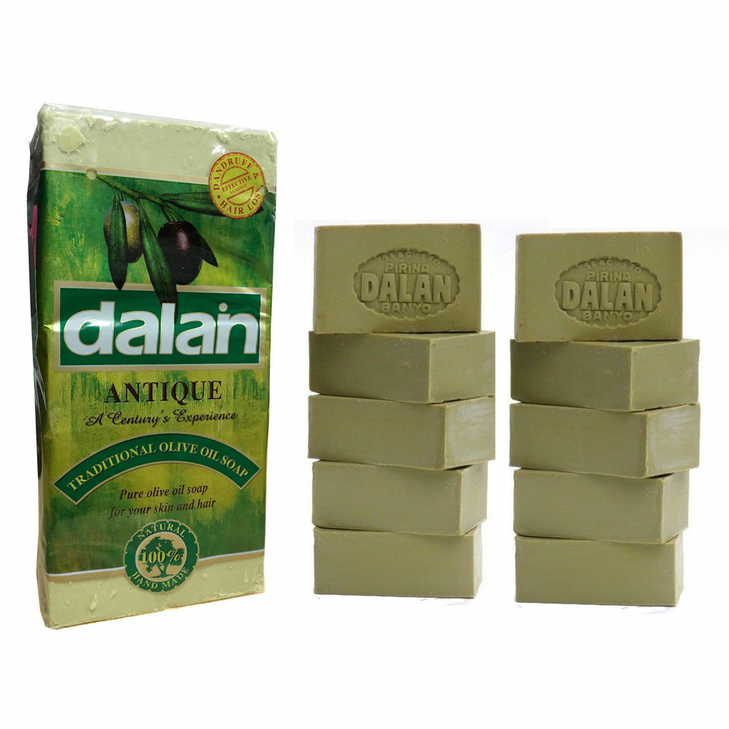 Turkish Dalan Soap 15 x Bars Natural 100% Pure Olive Oil Bath Handmade Turkey