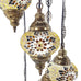Türkische Kronleuchter Marokkanische Glasmosaik-Hängelampe im Tiffany-Stil