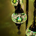 Lámpara de pie de estilo turco marroquí de 5 bolas GR1